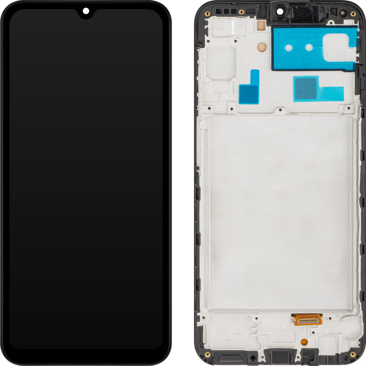 MP Touchscreen Display compatible with Samsung Galaxy A24 4G A245, with Frame, Black, Open-Box