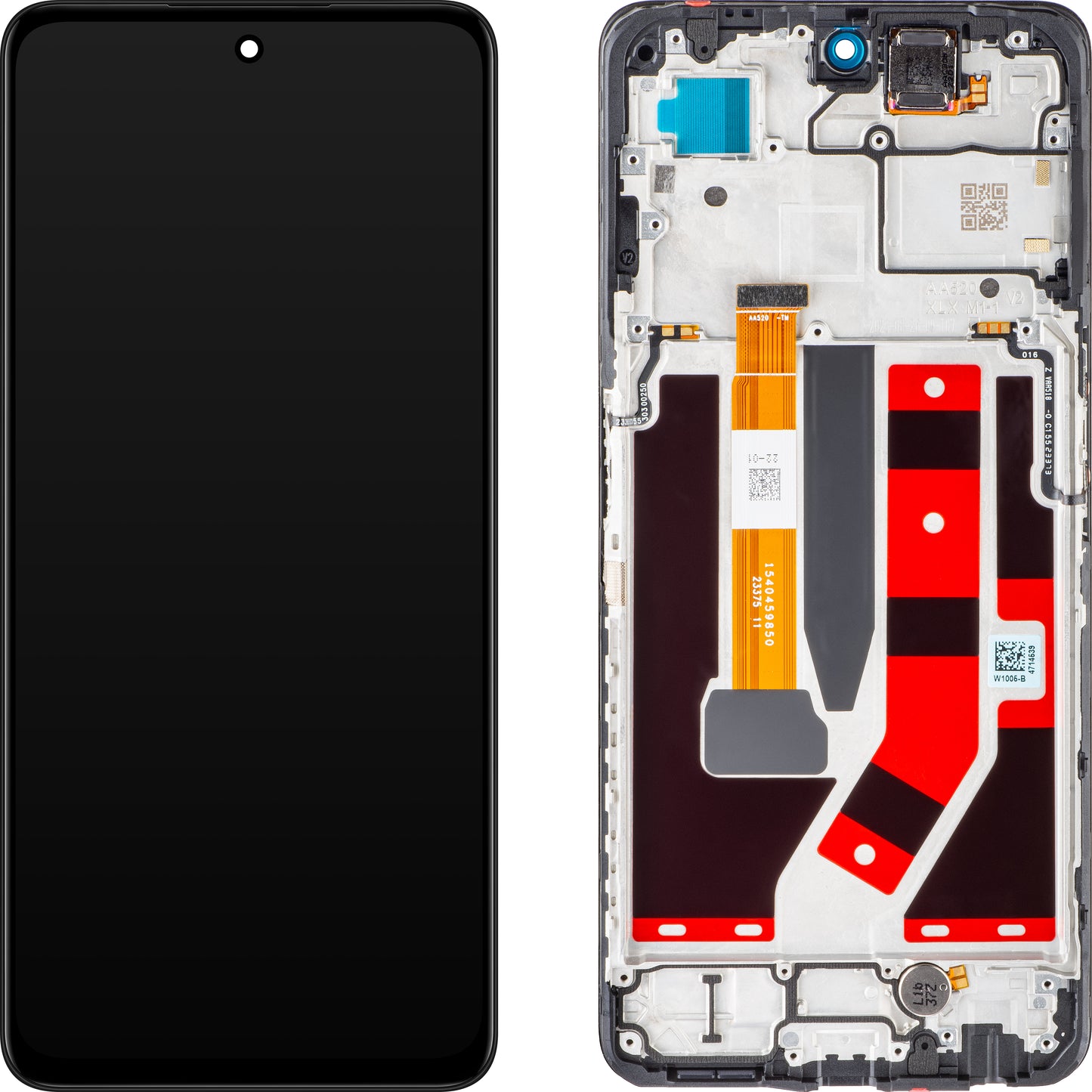 OnePlus Nord CE 3 Lite / Nord N30 Display with Touchscreen, with Frame, Gray (Chromatic Gray), Service Pack 1001100068