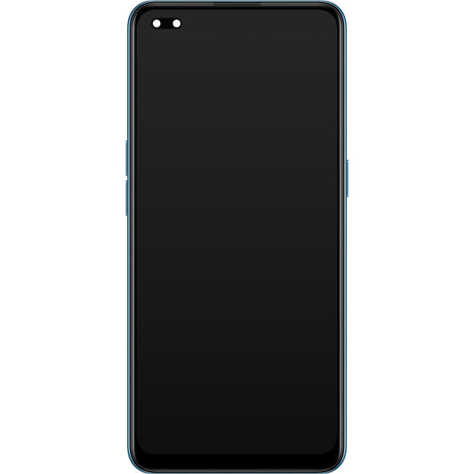 Display with Touchscreen Oppo Reno4 5G, with Frame, Blue (Galactic Blue), Service Pack 4904704
