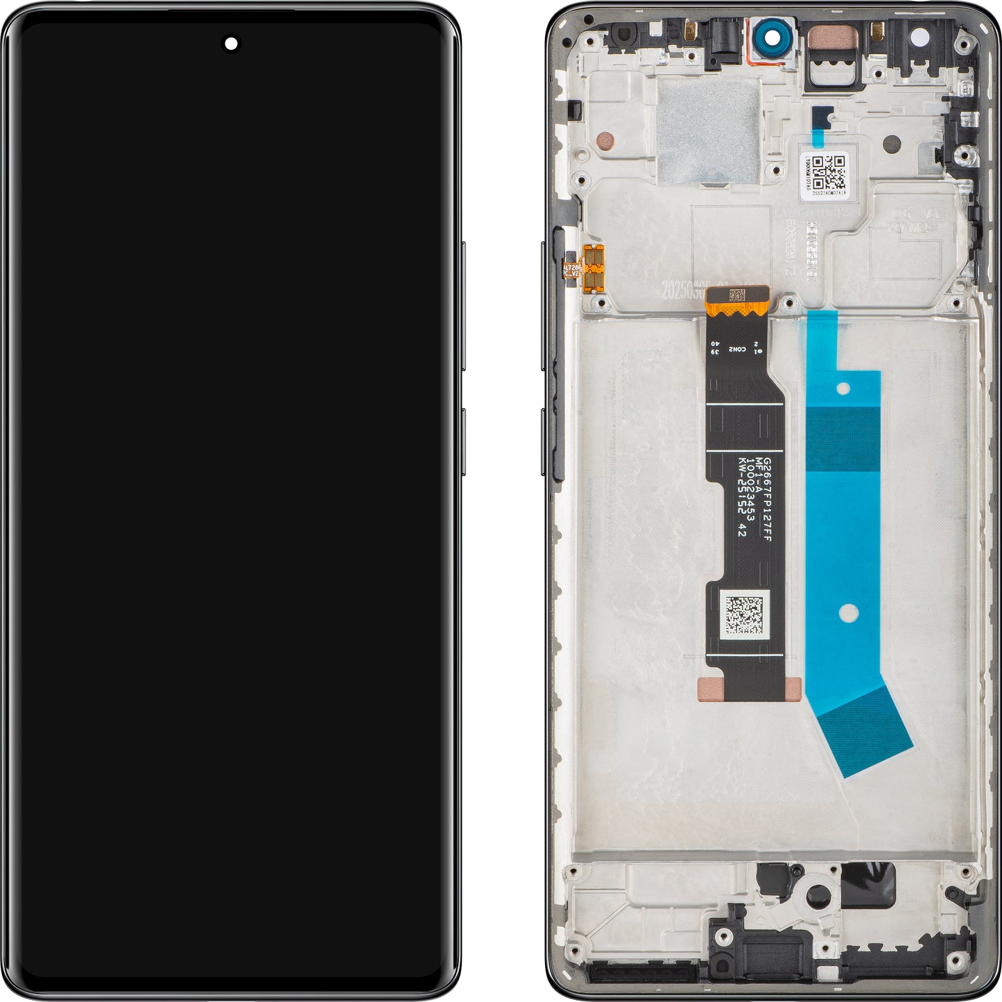 Xiaomi Redmi Note 14 Pro 4G Display with Touchscreen, with Frame, Black (Midnight Black), Service Pack 560003000O600