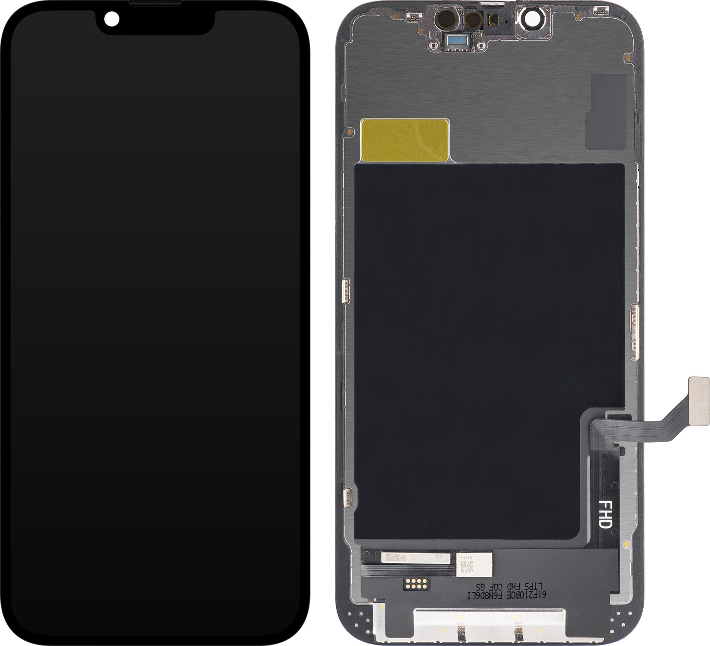 ZY Touchscreen Display for Apple iPhone 14, with Frame, LCD In-Cell IC Movable, Black