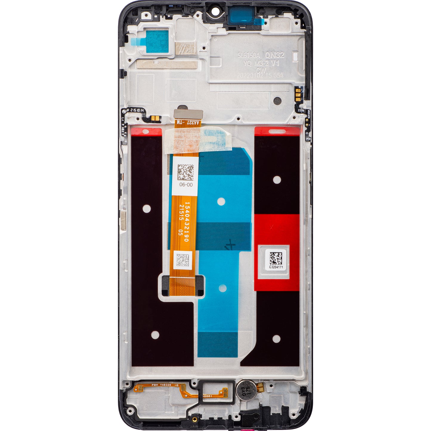 Touchscreen Display Realme Narzo 50A Prime / C35, with Frame, Black, Service Pack 4130056