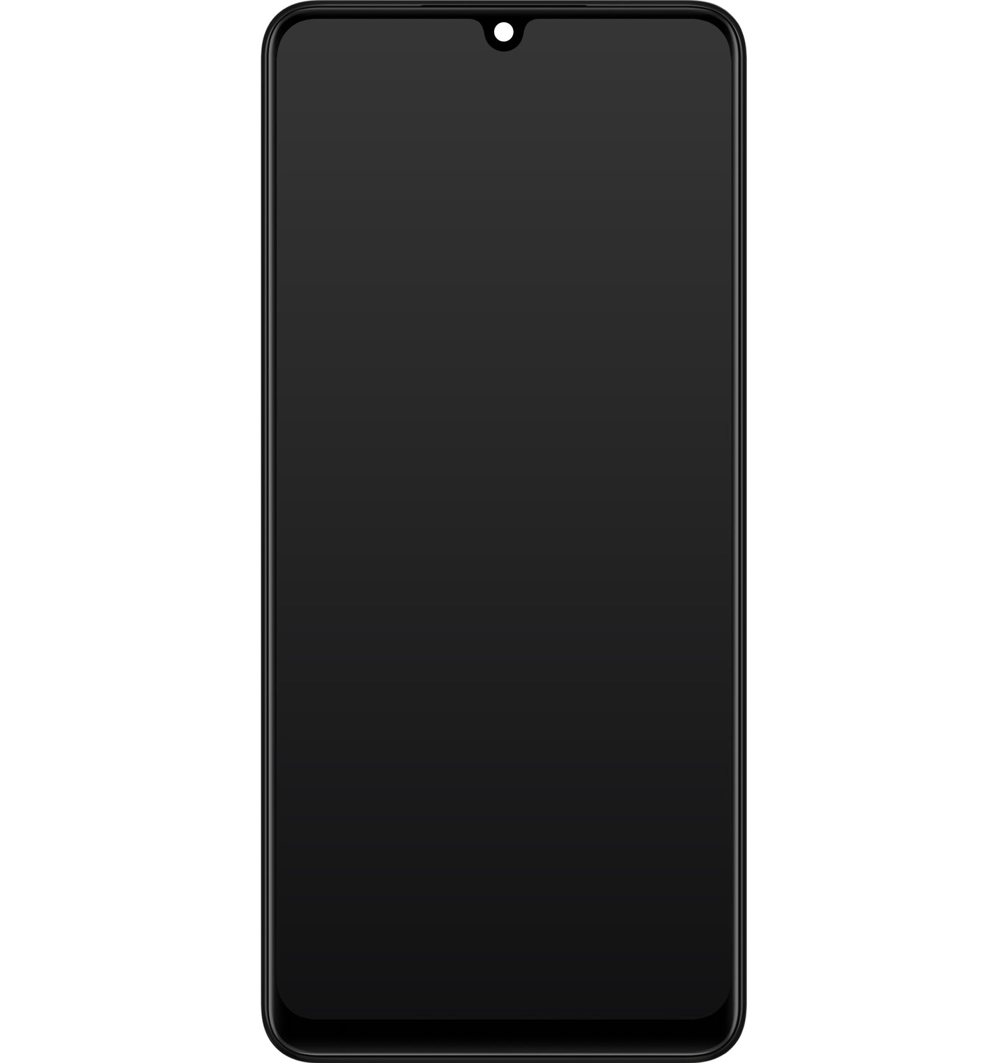 Touchscreen Display Samsung Galaxy A22 A225, with Frame, Black, Service Pack GH82-25944A