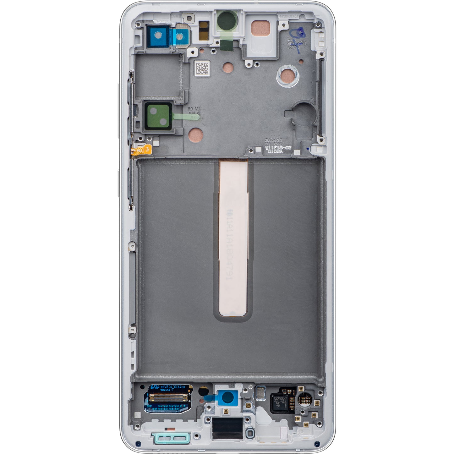 Samsung Galaxy S21 FE 5G G990 Touchscreen Display, with Frame, White, Service Pack GH82-26414B