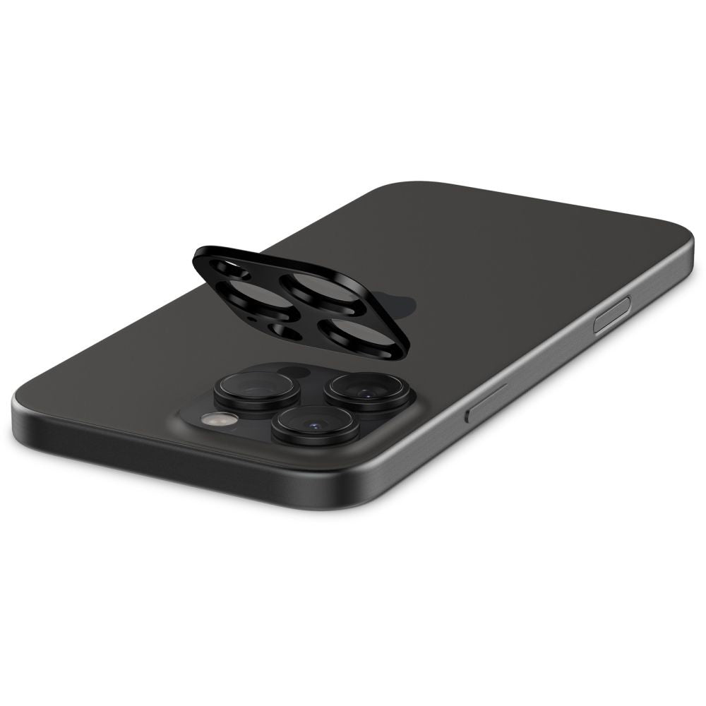 Spigen GlastR Optik Rear Camera Protector for Apple iPhone 16 Pro Max, Tempered Glass, Set of 2 pieces, Black AGL05273