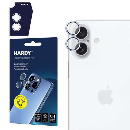 Back Camera Protective Film 3MK Hardy Protection Pro for Apple iPhone 17, Tempered Glass, Silver