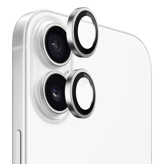 Blueo Metal Frame Rear Camera Protection Film for Apple iPhone 17, Tempered Glass, Silver