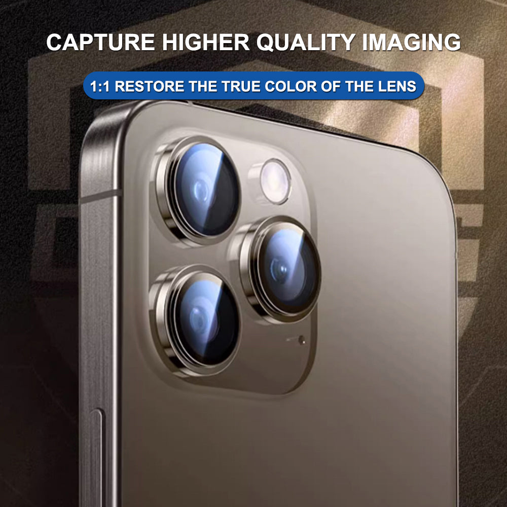 Rear Camera Protection Film Lito Titanium AR for Apple iPhone 17 Air, Tempered Glass, Gold