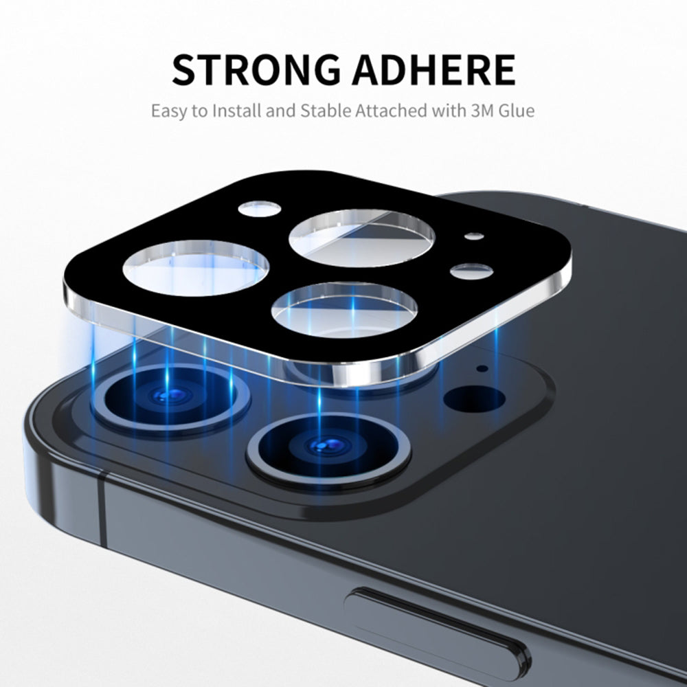 Techsuit Rear Camera Protection Film for Apple iPhone 17, Tempered Glass, Black