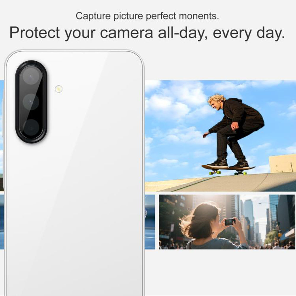 Techsuit Rear Camera Protective Film for Samsung Galaxy A17 4G A175 / A17 5G A176, Tempered Glass, Black