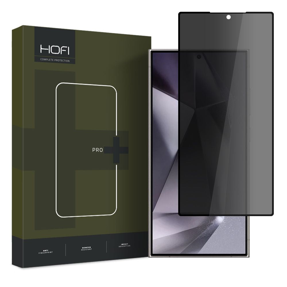 Privacy Screen Protector HOFI PRO+ for Samsung Galaxy S24 Ultra S928, Tempered Glass, Full Glue