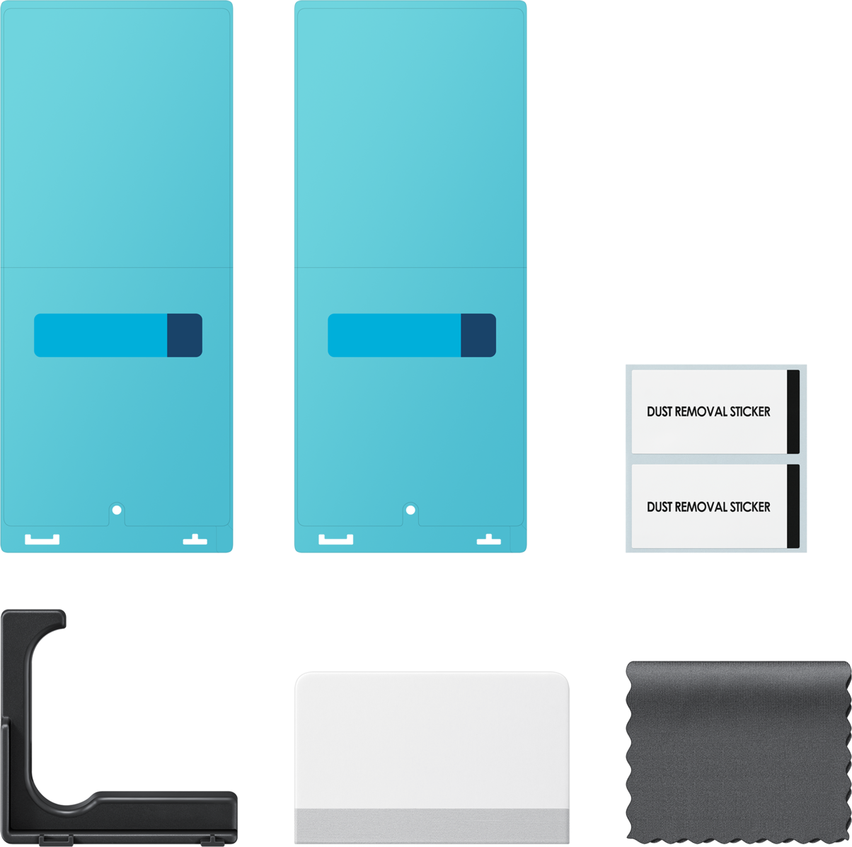 Anti-reflective Exterior Screen Protector for Samsung Galaxy Z Fold8 Ultra F976, Plastic, Set of 2 pieces EF-UF976CTEGWW