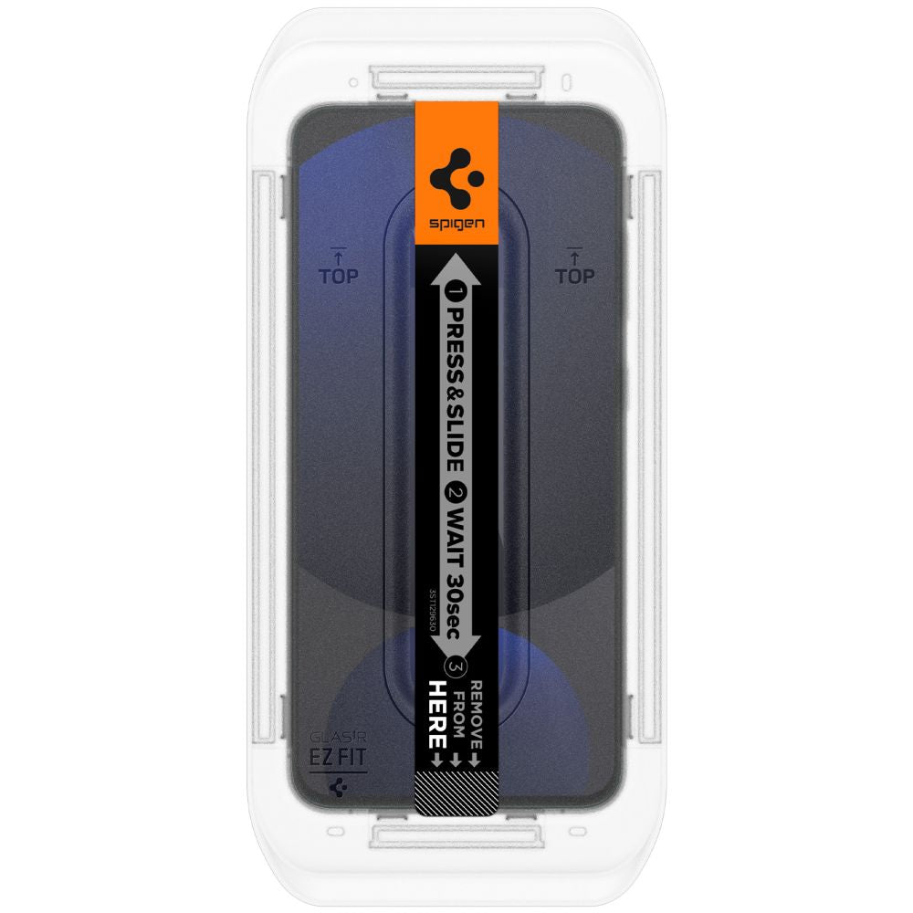 Spigen GlastR EZ FIT Screen Protector for Samsung Galaxy A56 A566 / S24 FE S721, Tempered Glass, Full Glue, Set of 2 pieces AGL08729
