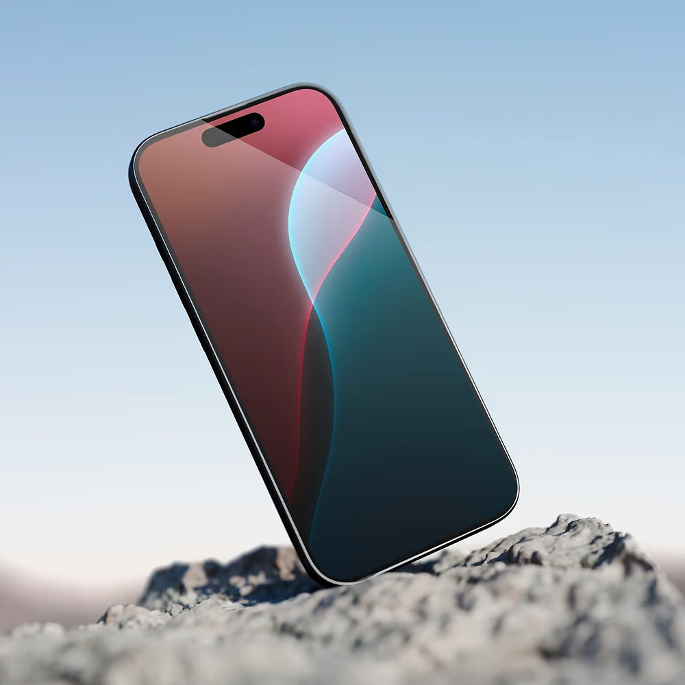 Anank 5X Reinforced Invisible Screen Protector for Apple iPhone 17, Tempered Glass, Full Glue, 3D, Black