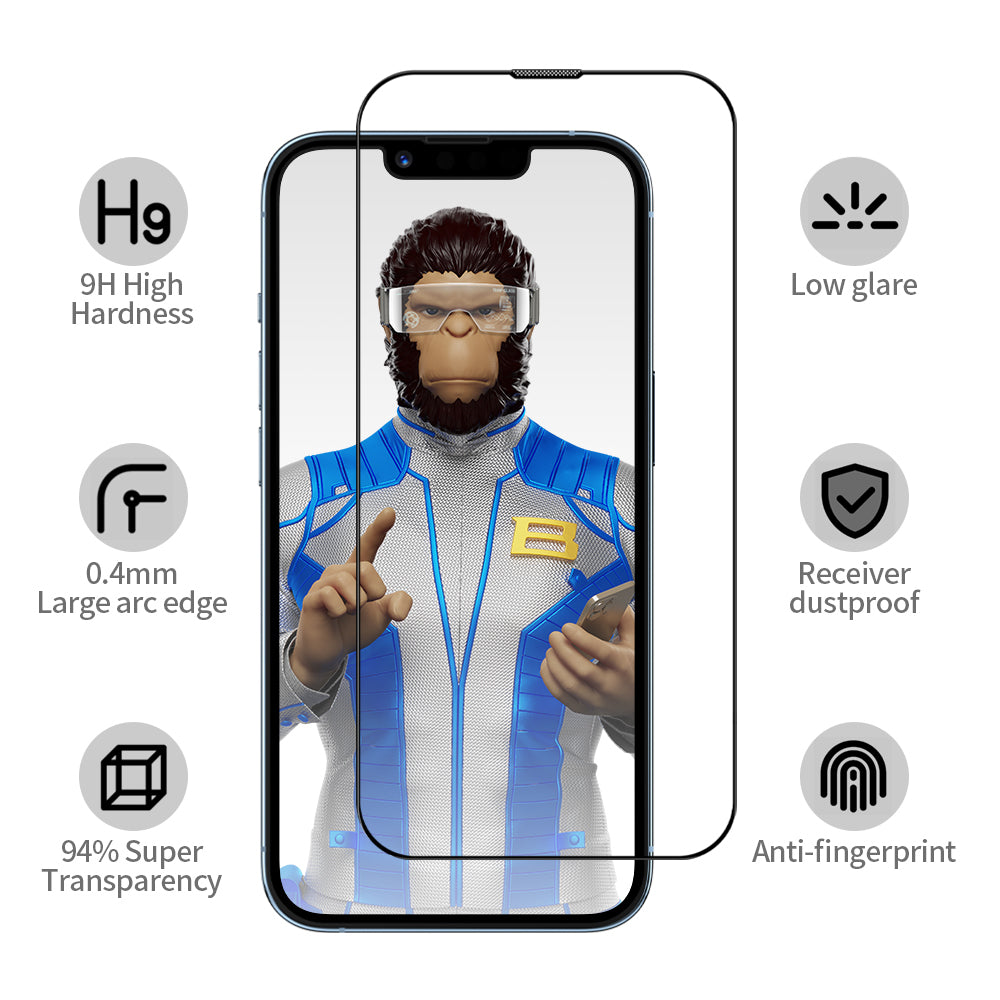 Blueo Anti-Reflective HD Screen Protector for Samsung Galaxy S26 Plus S947, Tempered Glass, Full Glue, Black