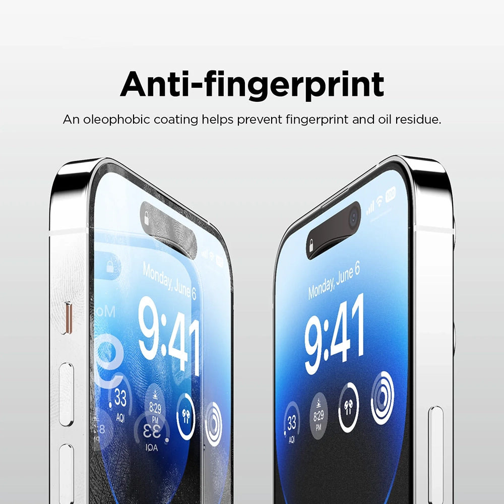 Anank 5X Reinforced Matte Screen Protector for Apple iPhone 17 Pro, Tempered Glass, Full Glue, 2.5D, Black