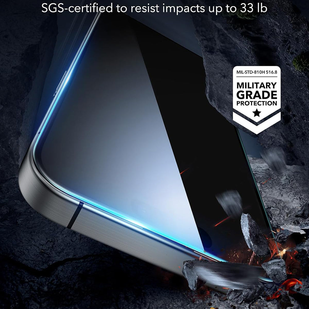 Privacy Screen Protector ESR for Apple iPhone 17 Air, Tempered Glass, Full Glue, Set of 3 Pieces