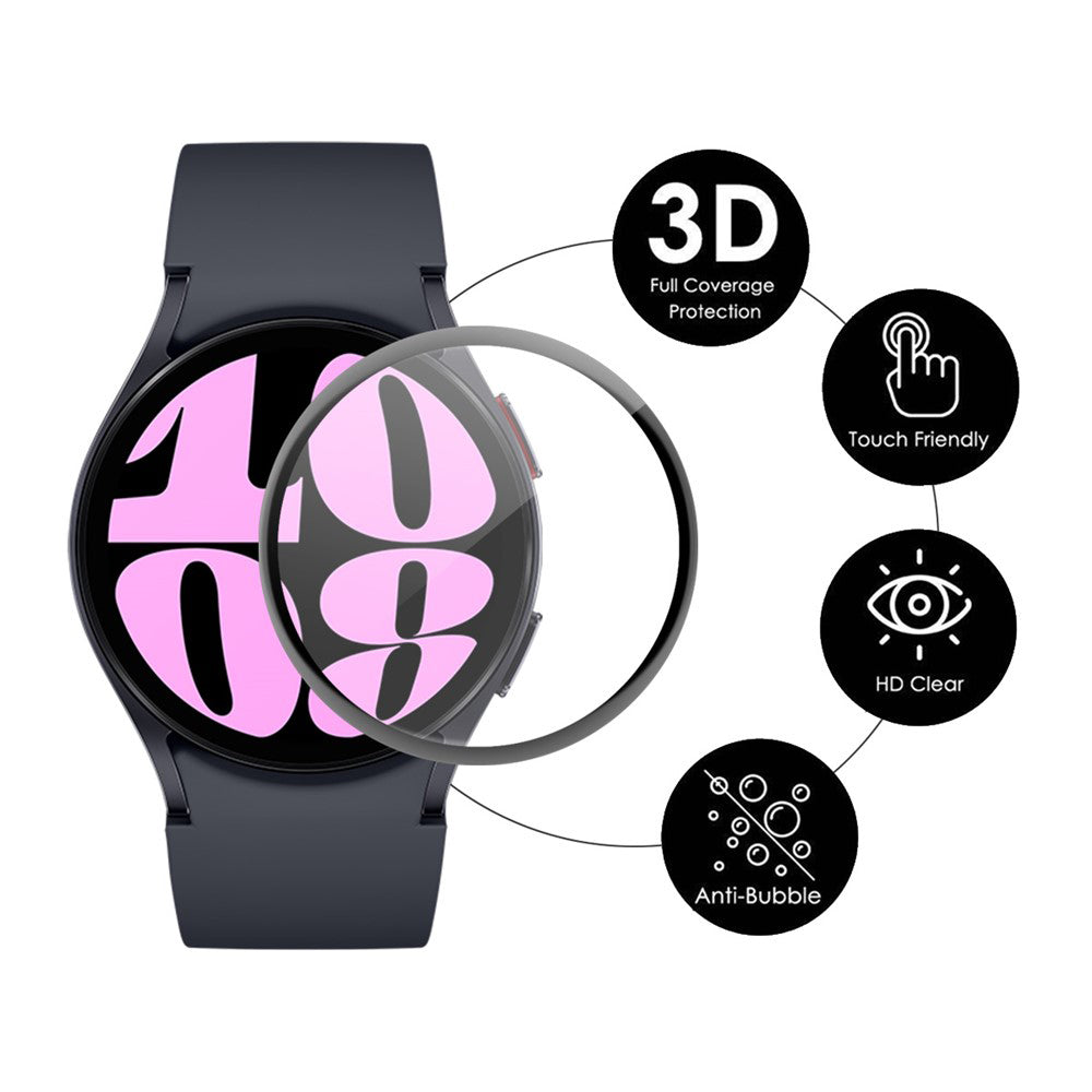 Techsuit Nano Flex Screen Protector Film for Huawei Watch Fit 5 Pro, Plastic, Set of 2 pieces, Black