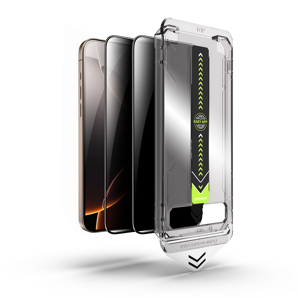 Privacy Screen Protector Techsuit TitanGlass for Apple iPhone 11 Pro Max / XS Max, Tempered Glass, Full Glue, Set of 2 pieces