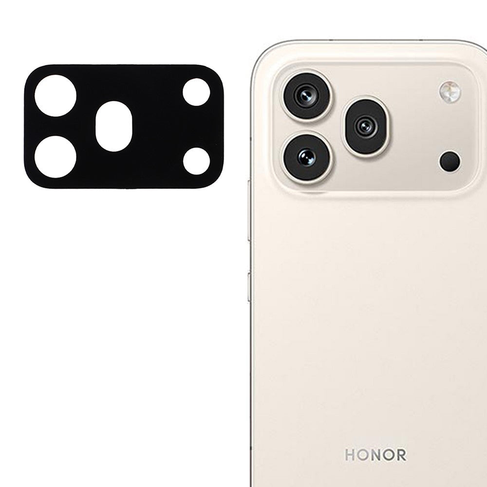 Techsuit Rear Camera Protective Film for Honor 600 Pro, Tempered Glass, Black