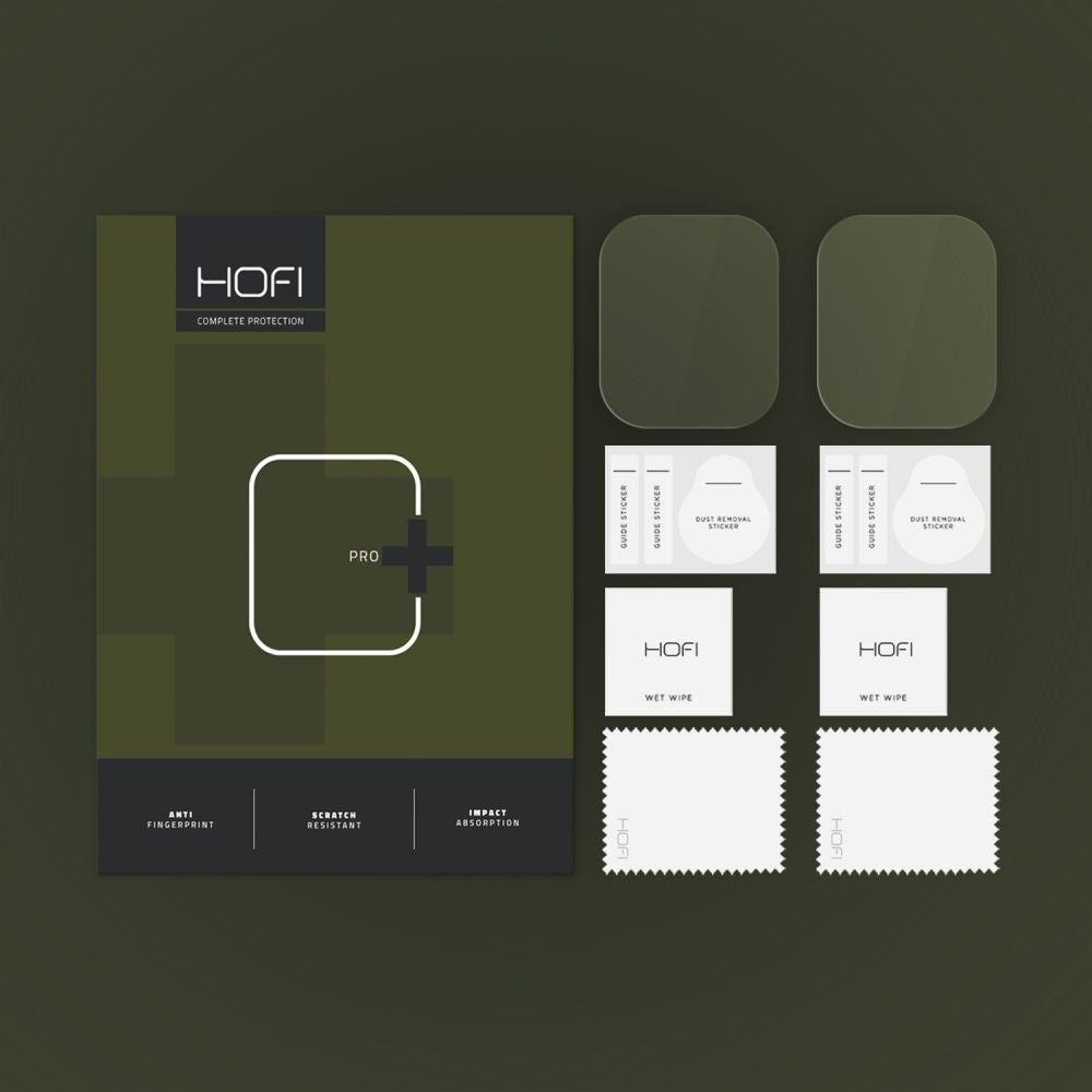 HOFI HYDROFLEX PRO+ Protection Film for Apple Watch 42mm Series, Set of 2 pieces, Plastic