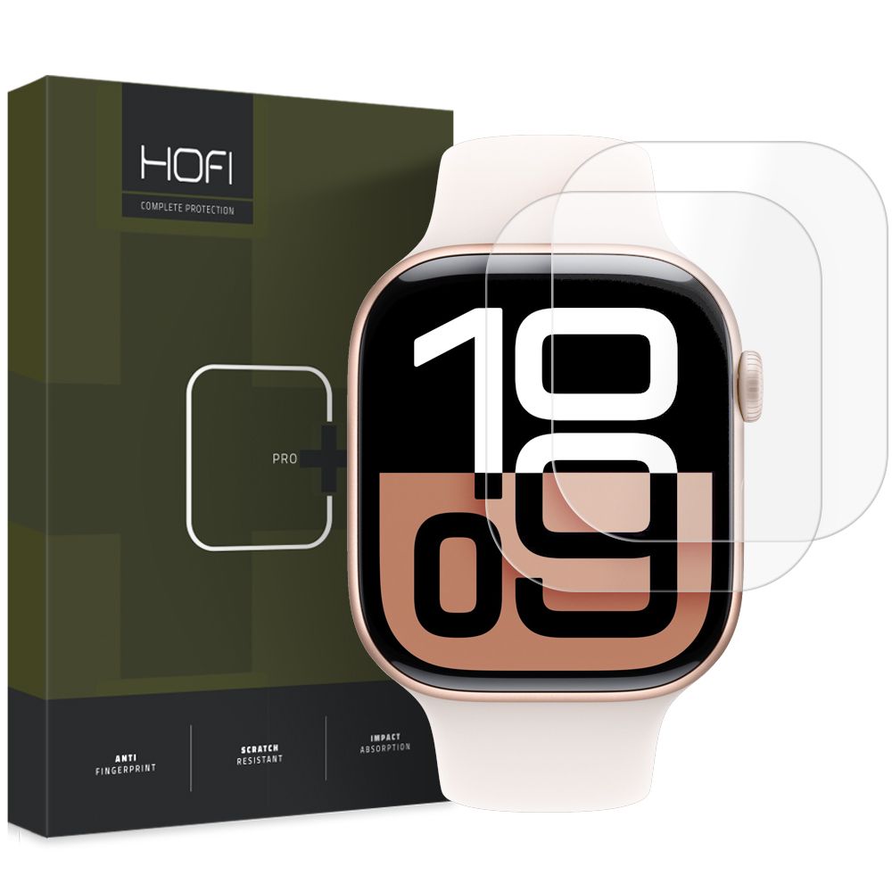 HOFI HYDROFLEX PRO+ Protection Film for Apple Watch 42mm Series, Set of 2 pieces, Plastic