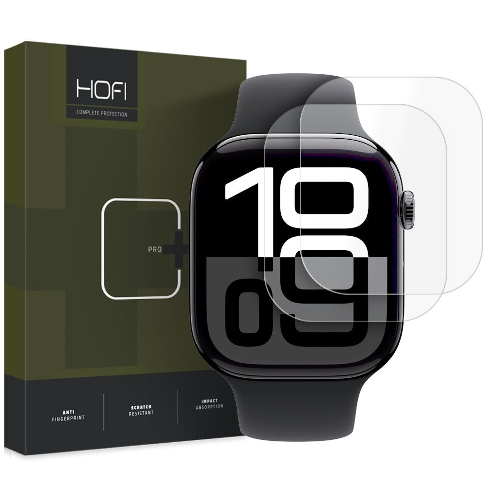 HOFI HYDROFLEX PRO+ Protection Film for Apple Watch 46mm Series, Set of 2 pieces, Plastic