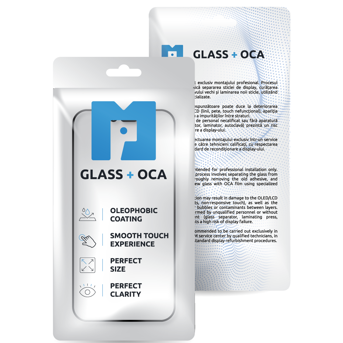 Screen Glass + OCA MP compatible with Apple iPhone 17 Pro, Black