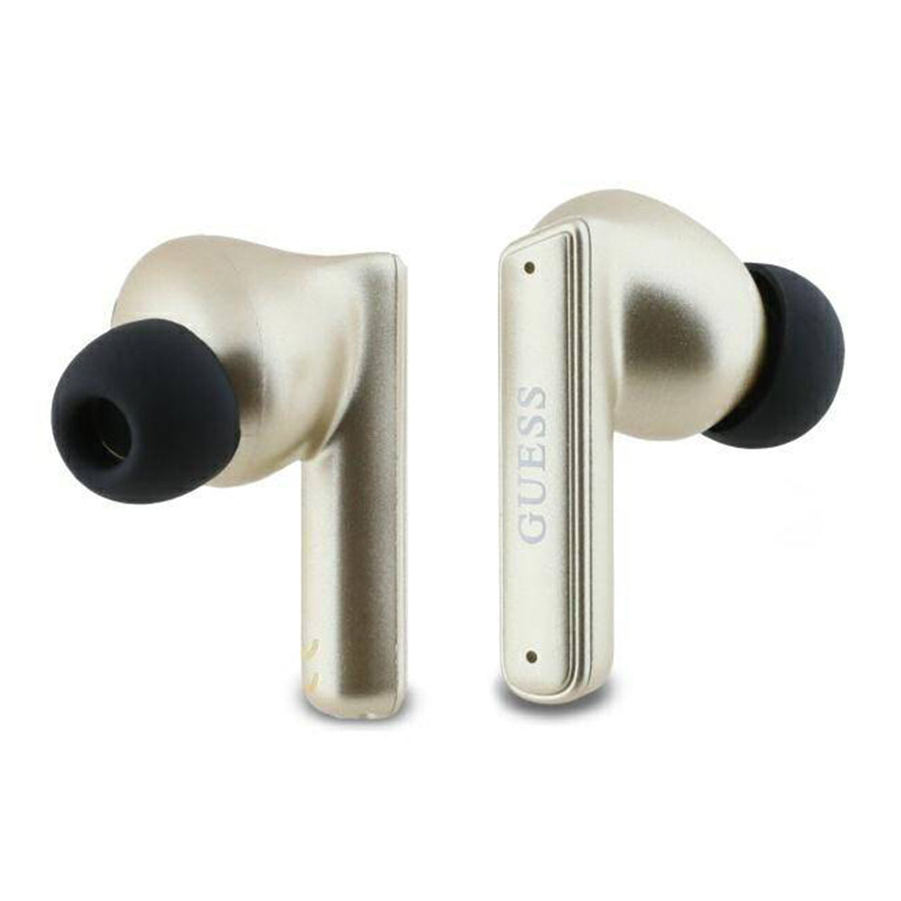 Handsfree Bluetooth Guess Capsule Printed Logo, TWS, ANC, Gold