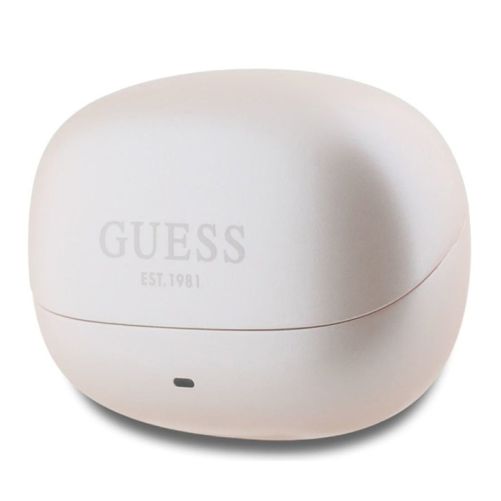 Handsfree Bluetooth Guess Capsule Printed Logo, TWS, ANC, Pink