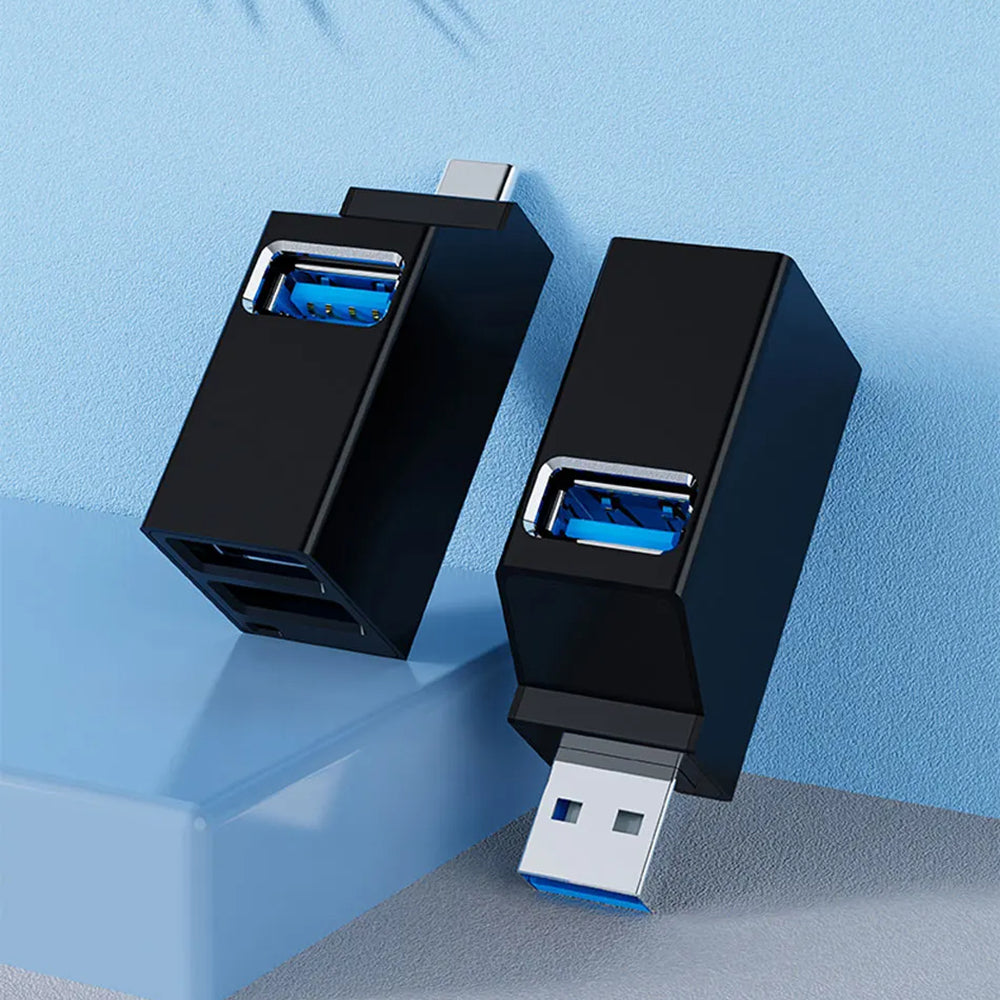 Techsuit H11 EchoLink USB Hub, 3in1, Black