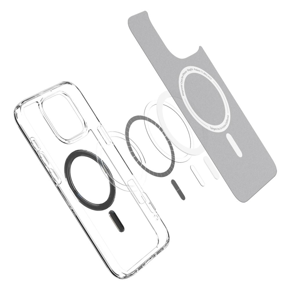 MagSafe Case for Apple iPhone 16 Pro, Spigen, Ultra Hybrid Carbon, Gray ACS08131