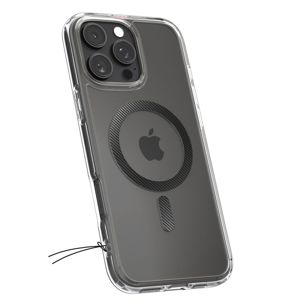 MagSafe Case for Apple iPhone 16 Pro, Spigen, Ultra Hybrid Carbon, Gray ACS08131