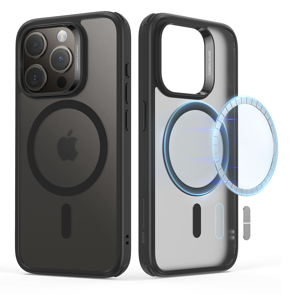 MagSafe Case for Apple iPhone 15 Pro, ESR, Classic Hybrid, Satin Black