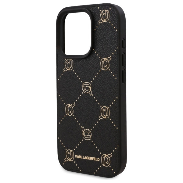 MagSafe Case for Apple iPhone 16 Pro Max, Karl Lagerfeld, Karl's Head, Black