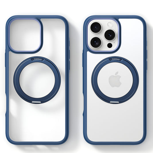 MagSafe Case for Apple iPhone 16 Pro, Torras, Ostand R Fusion, Navy Blue