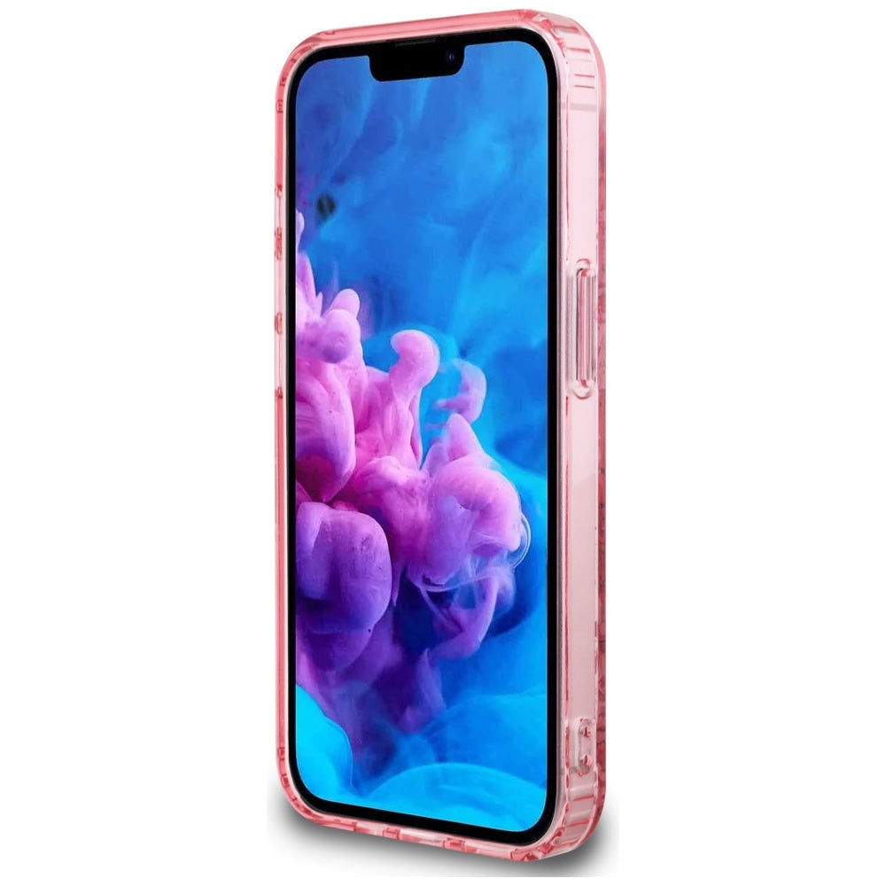 MagSafe Case for Apple iPhone 17e / 16e, Guess, IML Flowers, Pink