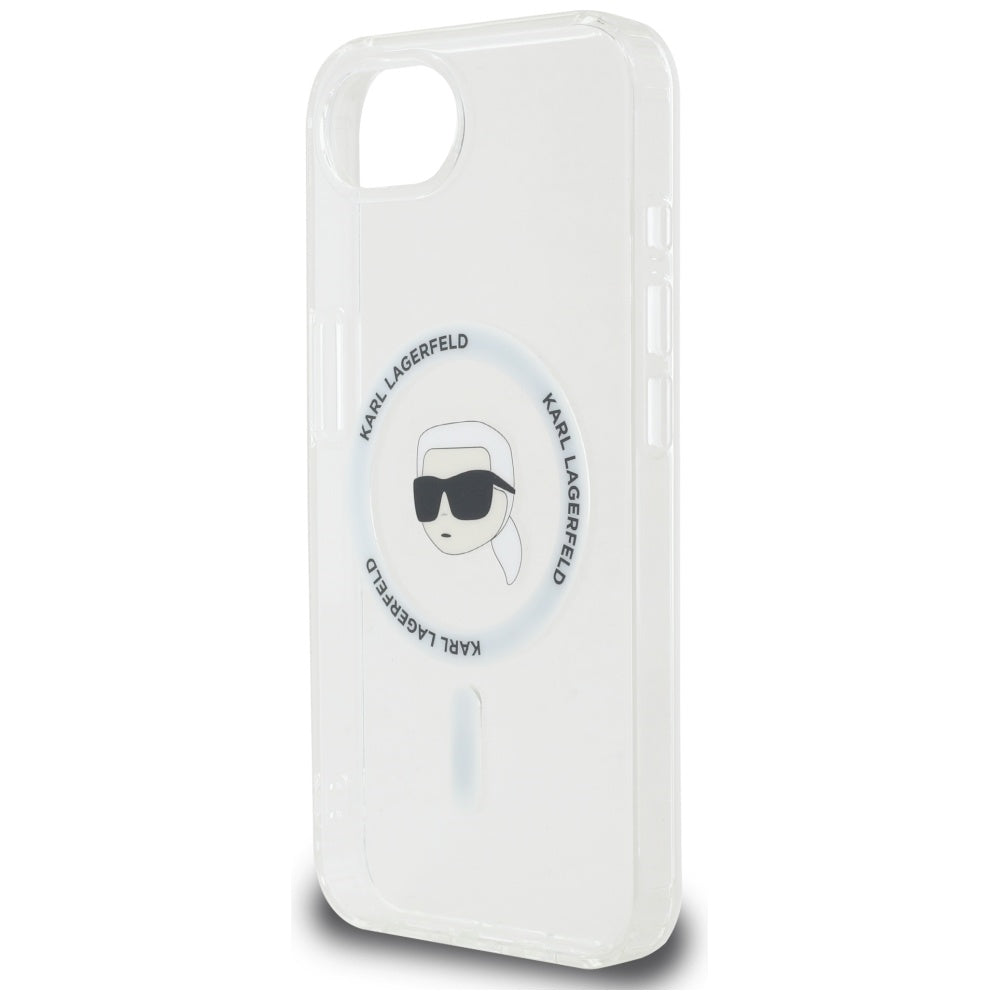 MagSafe Case for Apple iPhone 17e / 16e, Karl Lagerfeld, IML Karl's Head, White