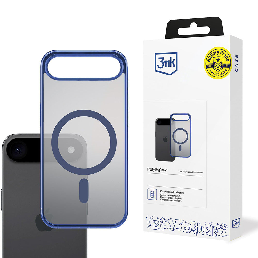 MagSafe Case for Apple iPhone 17 Air, 3MK, Frosty MagCase, Blue