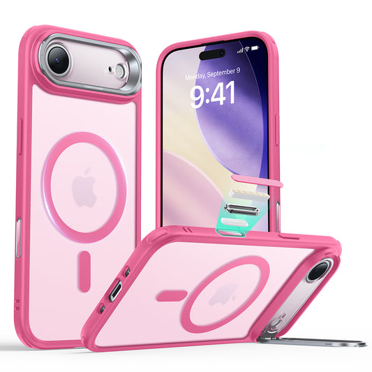 MagSafe Case for Apple iPhone 17 Air, ESR, Classic Hybrid Kickstand, Satin Pink