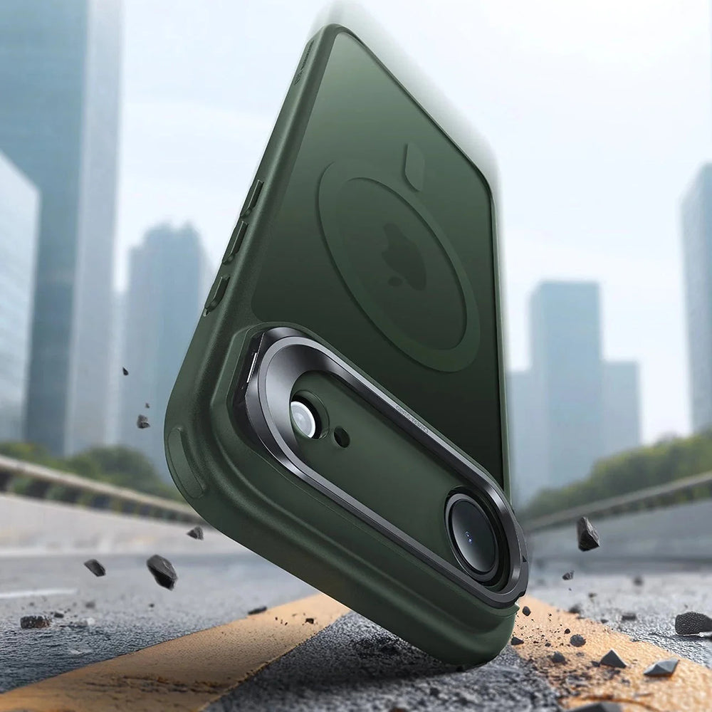MagSafe Case for Apple iPhone 17 Air, ESR, Classic Hybrid Kickstand, Satin Green