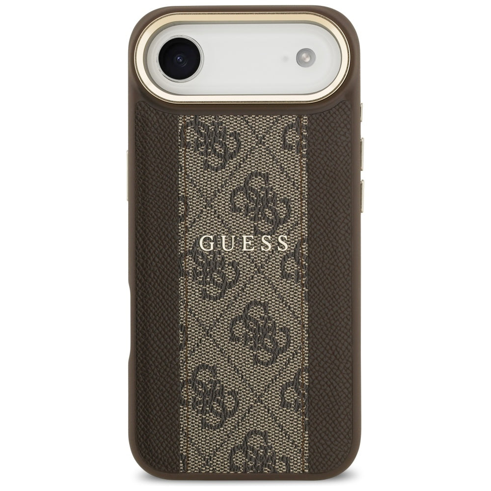 MagSafe Case for Apple iPhone 17 Air, Guess, 4G Stripe, Brown