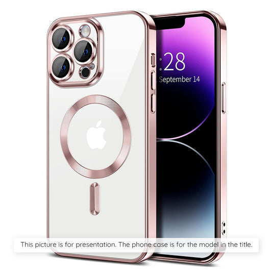 MagSafe Case for Apple iPhone 17 Air, Techsuit, Luxury Crystal, Pink