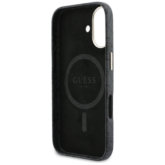MagSafe Case for Apple iPhone 17, Guess, 4G Script Logo, Black