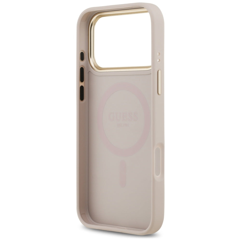 MagSafe Case for Apple iPhone 17 Pro, Guess, 4G Classic, Pink