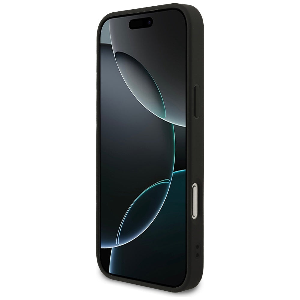 MagSafe Case for Apple iPhone 17 Pro Max, Guess, 4G Ring Classic Logo, Black