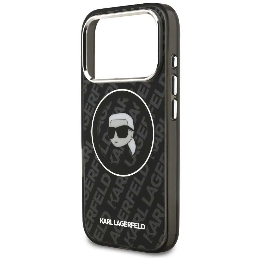 MagSafe Case for Apple iPhone 17 Pro Max, Karl Lagerfeld, IML Karl's Head, Black