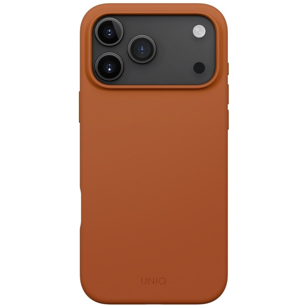 MagSafe Case for Apple iPhone 17 Pro Max, UNIQ, Lino MagClick, Dark Orange
