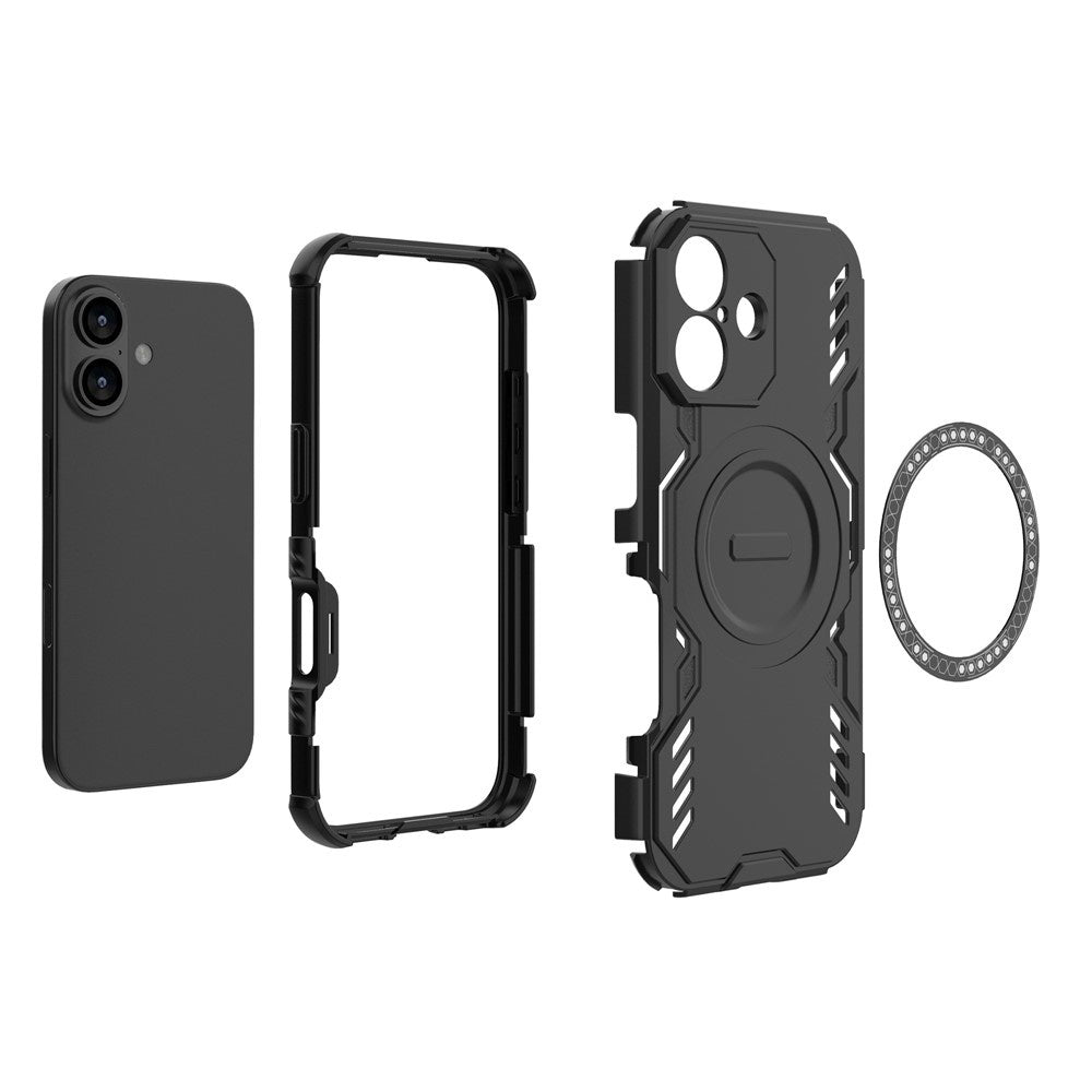 MagSafe Case for Apple iPhone 17, Techsuit, ArmorMag, Black
