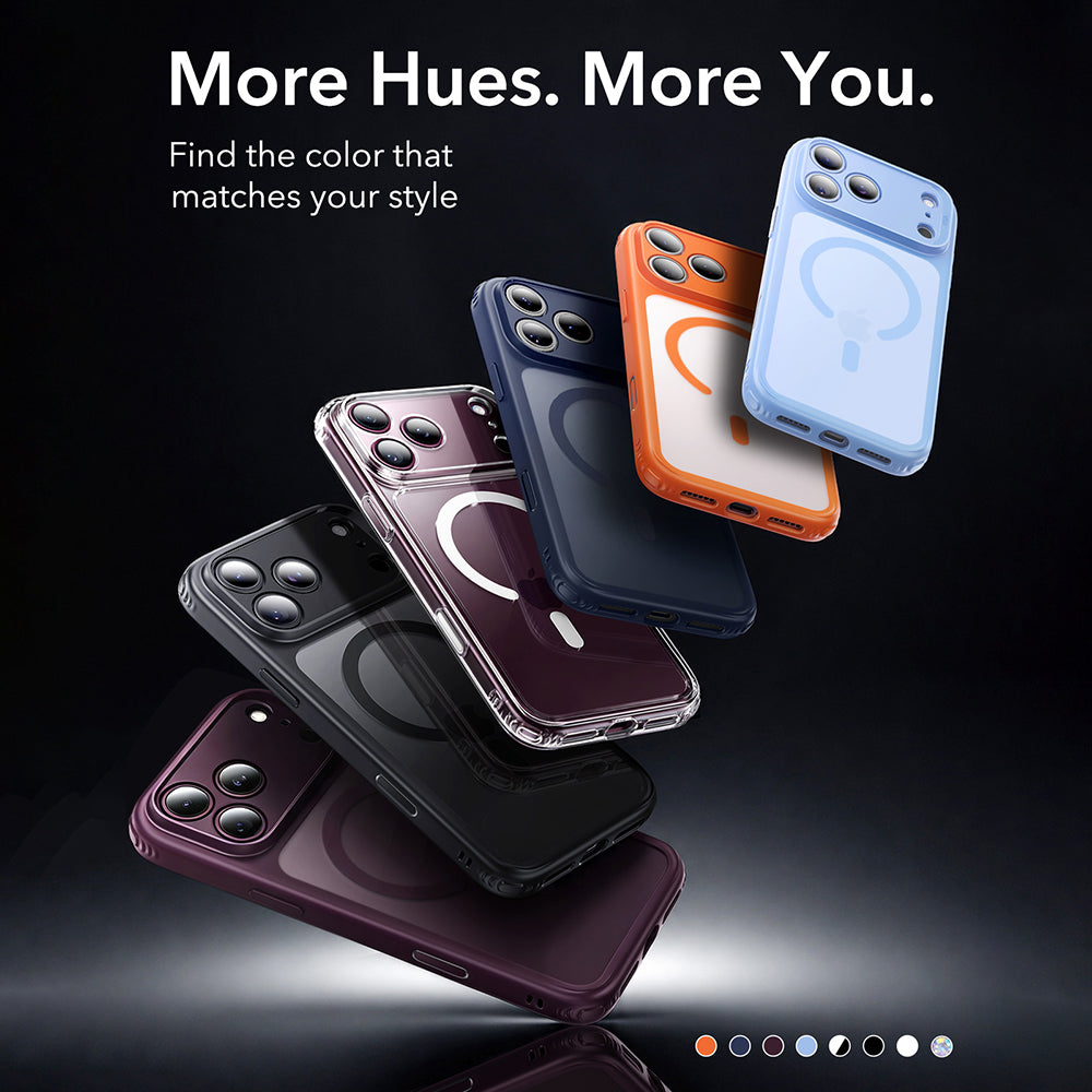 MagSafe Case for Apple iPhone 18 Pro Max / 17 Pro Max, ESR, Classic Hybrid, Dark Satin Burgundy